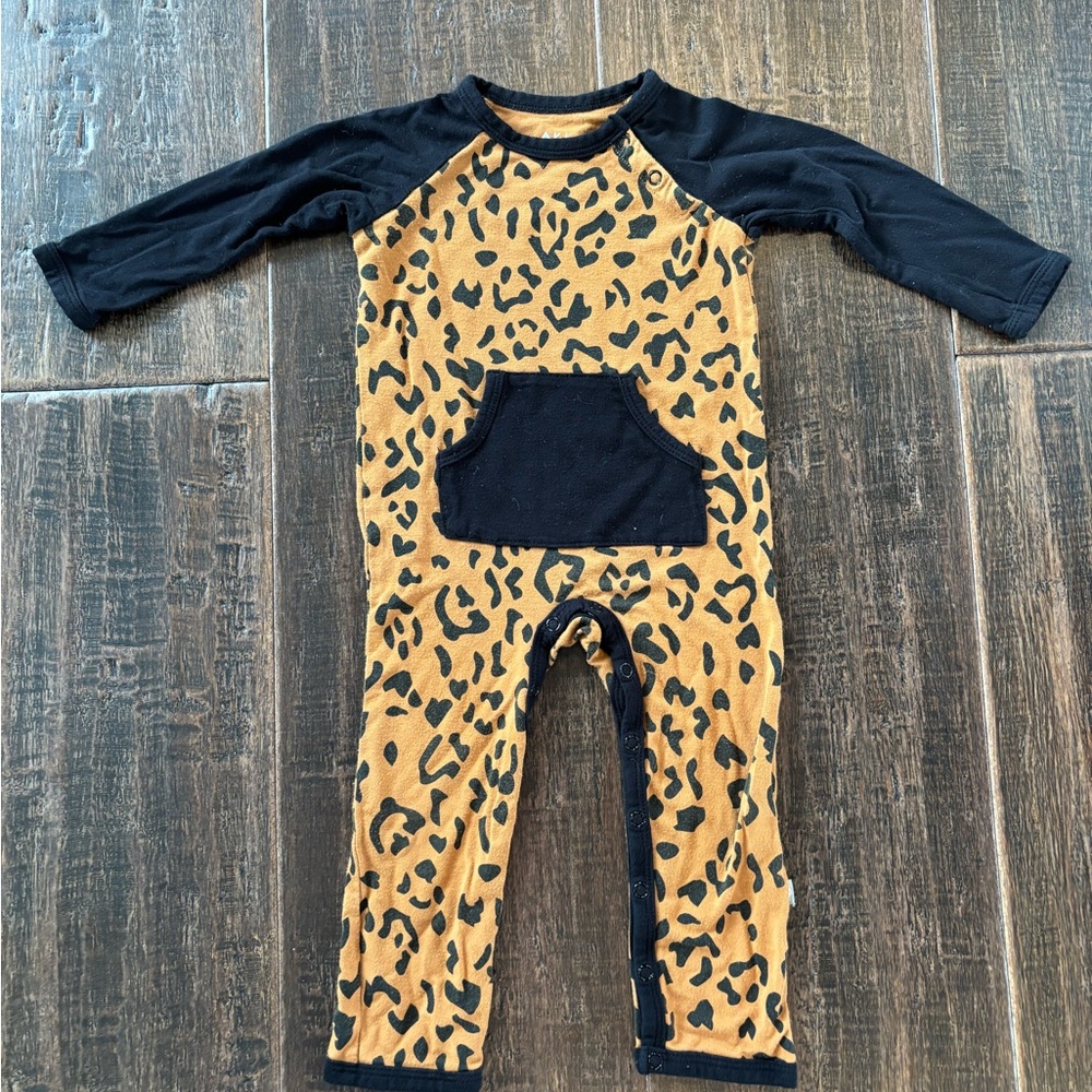 Kyte Leopard Print Romper